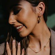 JULIA PEARL DANGLE HOOPS