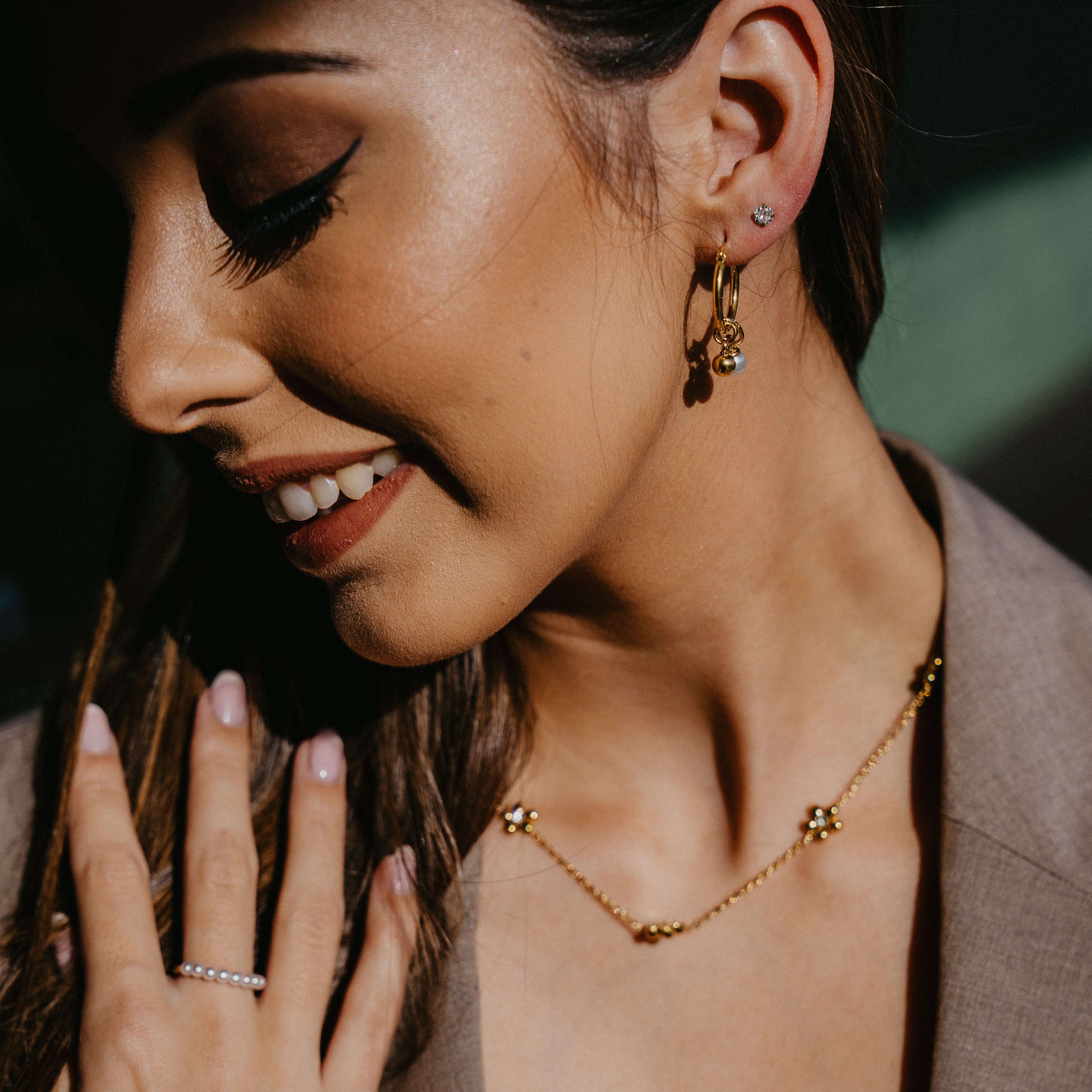 KATE CZ FLOWER NECKLACE