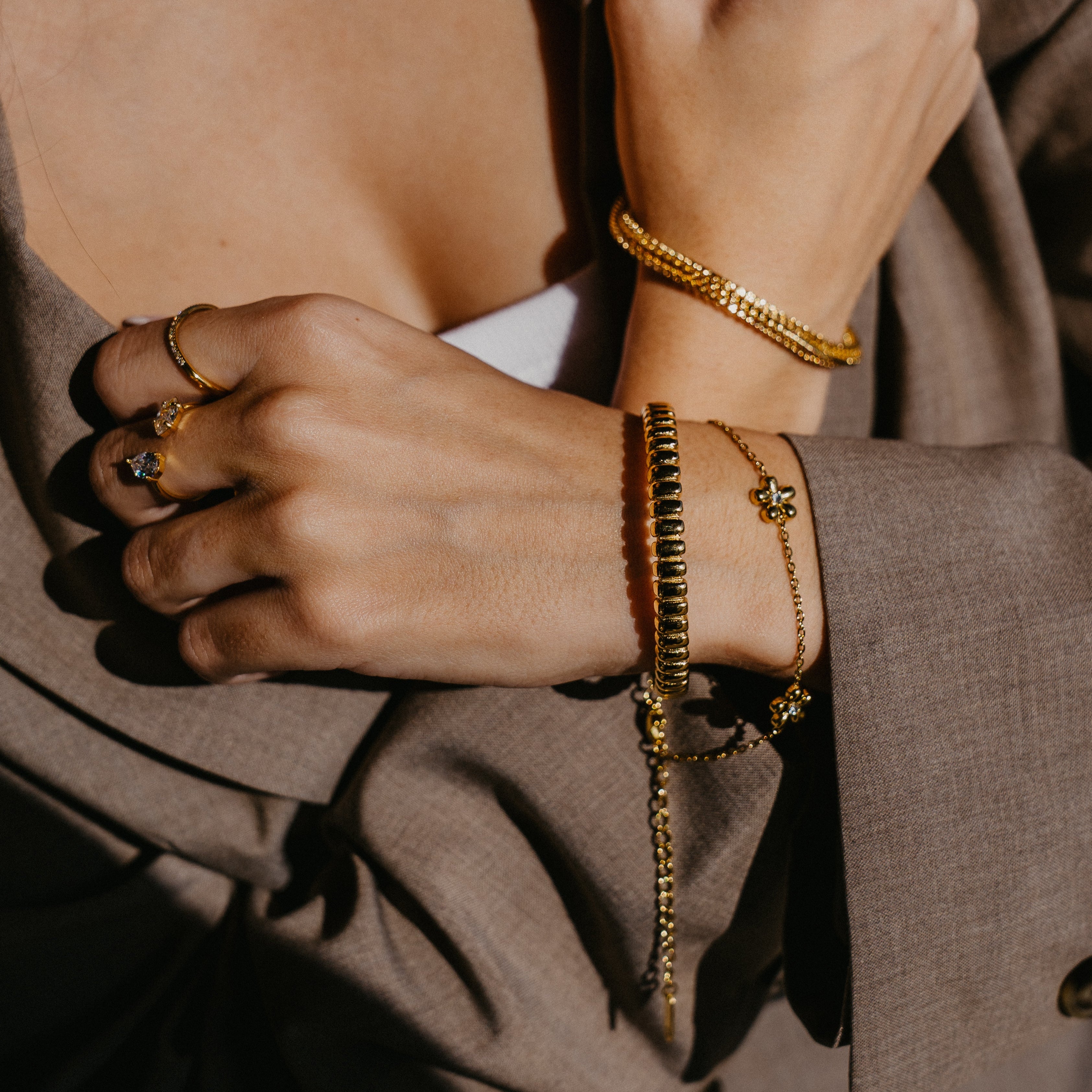 KATE CZ FLOWER BRACELET