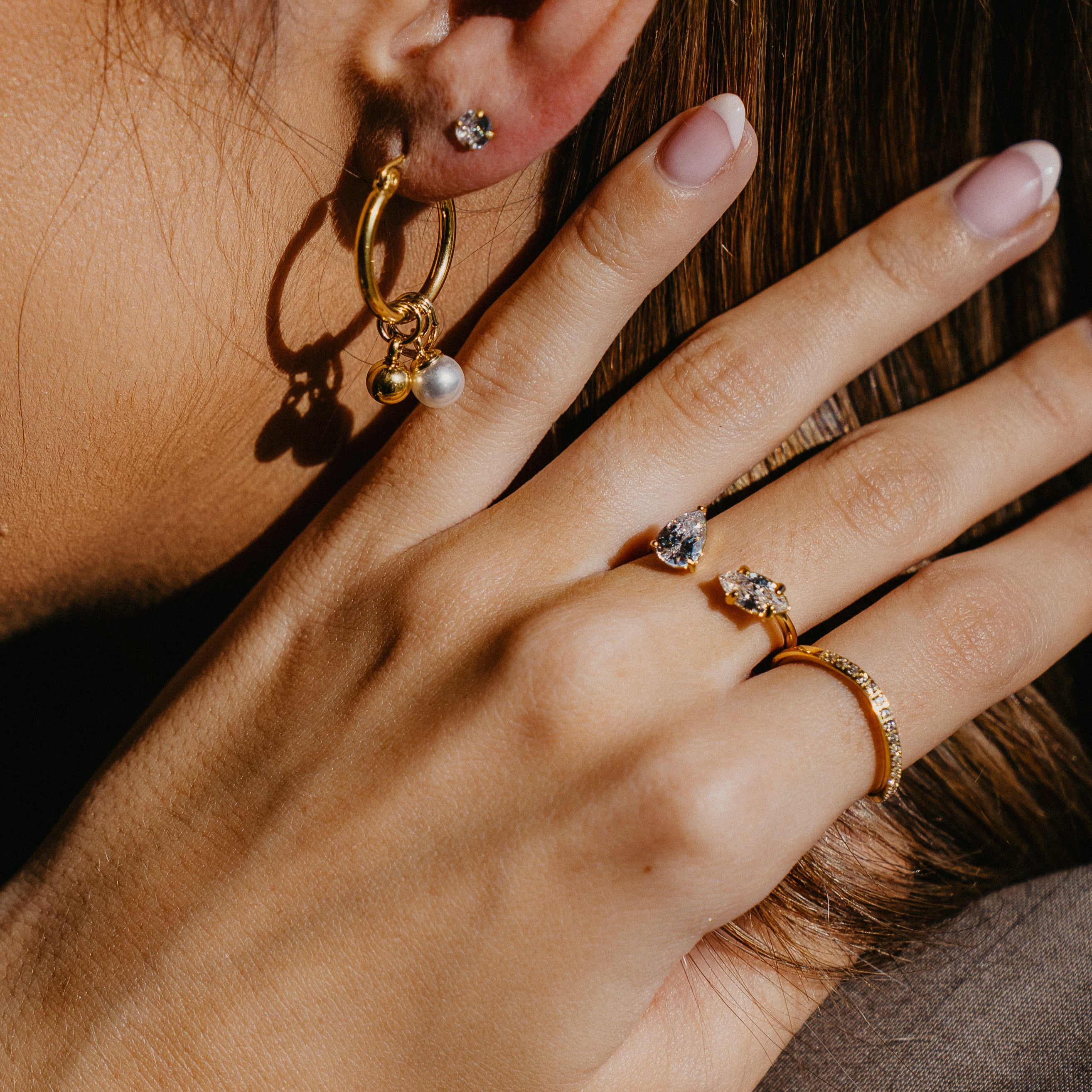 CINDY CUBIC ZIRCONIA ADJUSTABLE RING