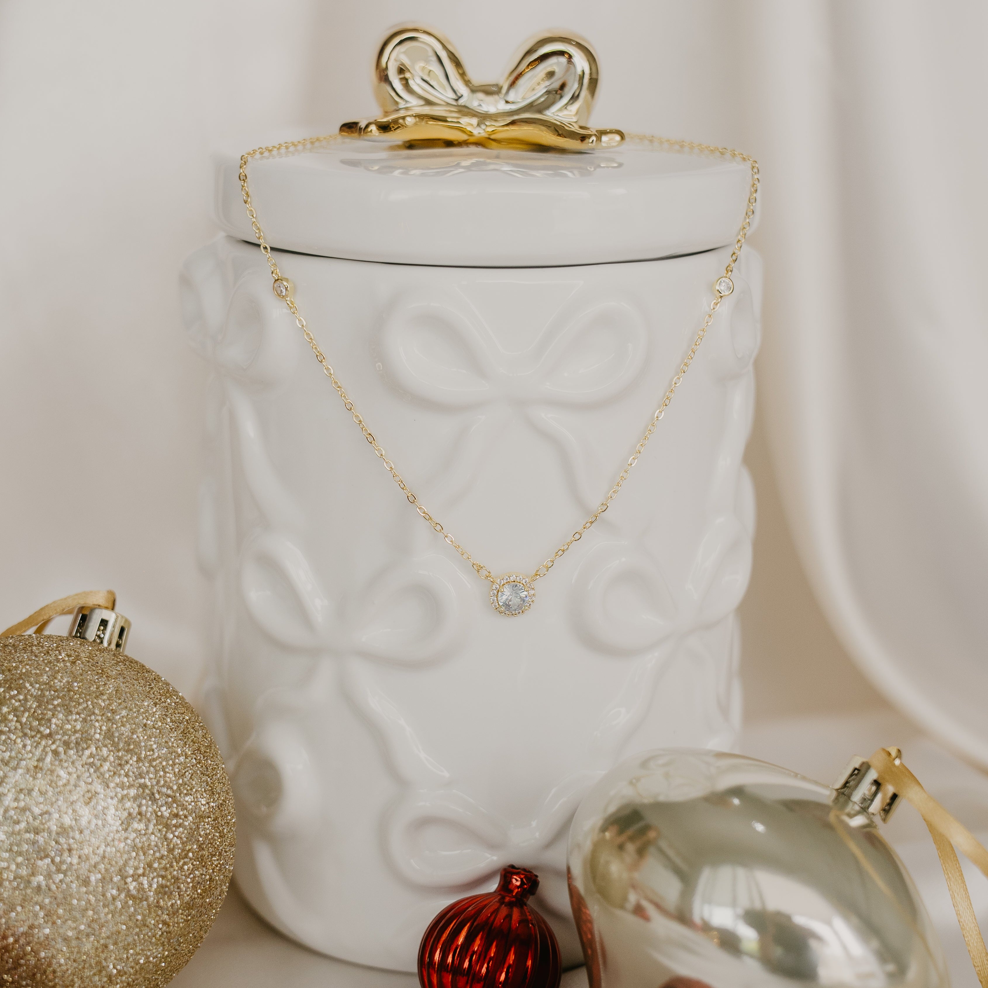 CUBIC ZIRCONIA NECKLACE: 12 DAYS OF CHRISTMAS ✨