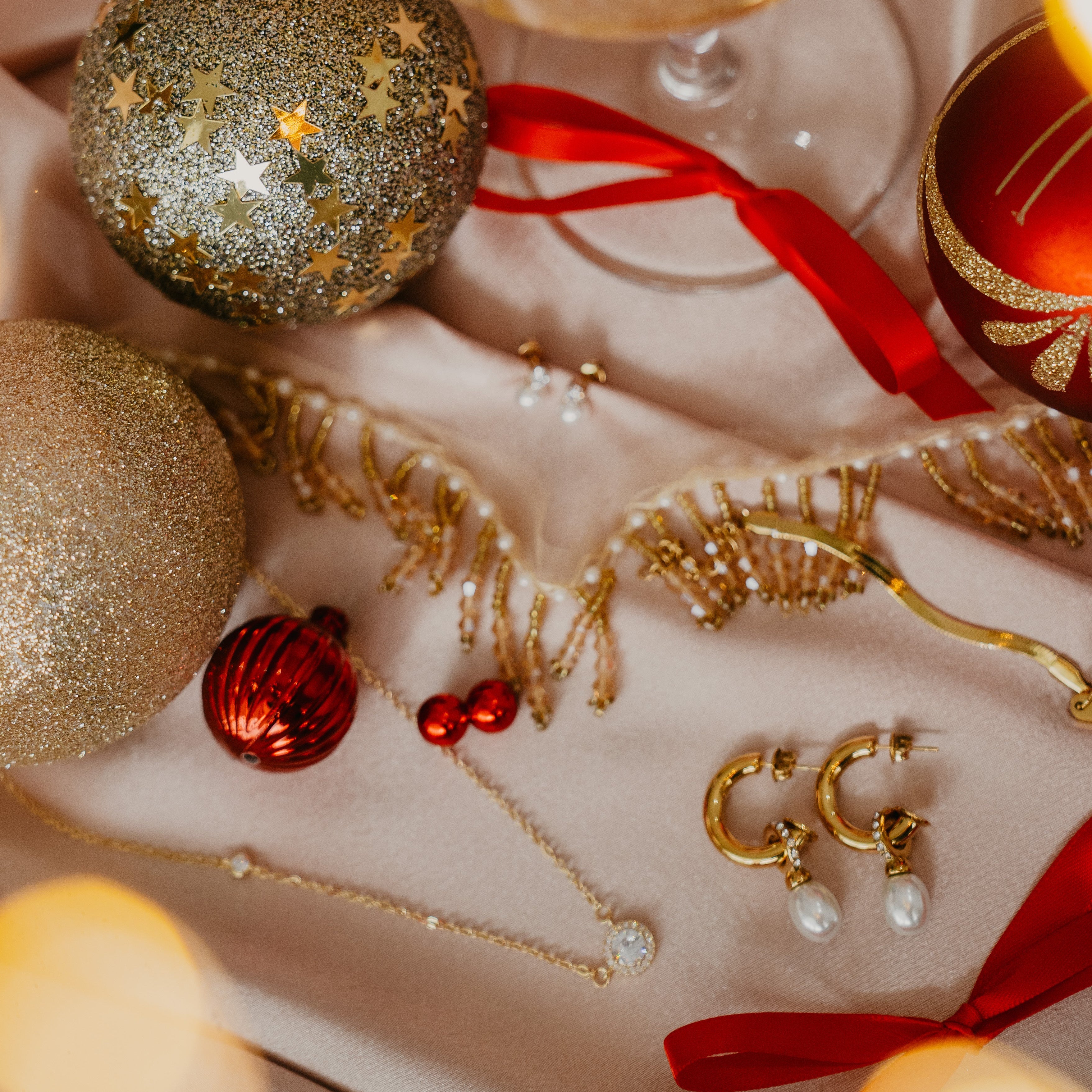 CZ PEARL HOOPS: 12 DAYS OF CHRISTMAS ✨