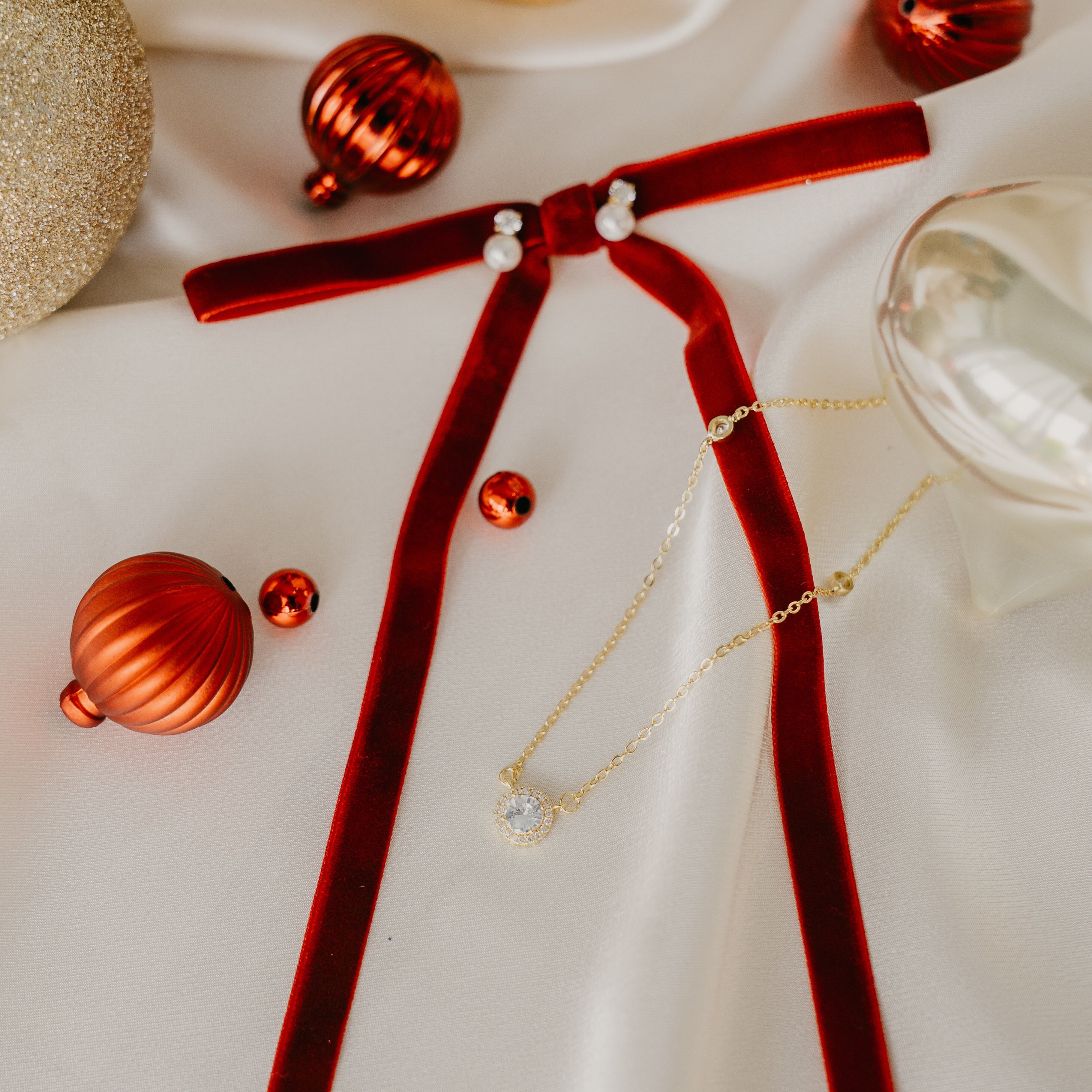 CUBIC ZIRCONIA NECKLACE: 12 DAYS OF CHRISTMAS ✨