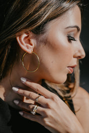 Quarterly Hoops - Water & Tarnish Proof