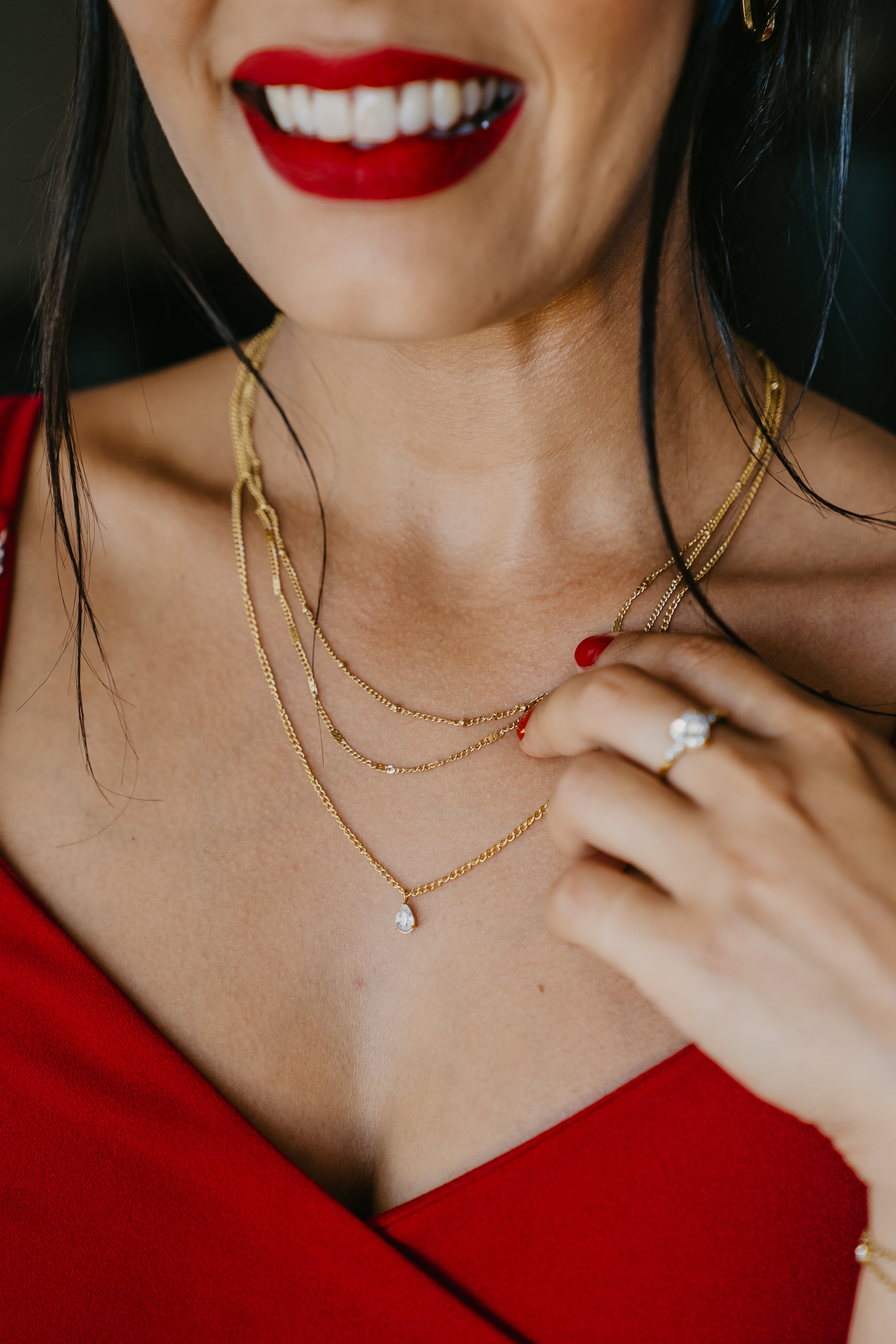 Sophie Triple Layer Necklace - Water and Tarnish Proof