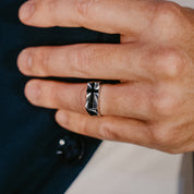 HOMME MENS CROSS RING
