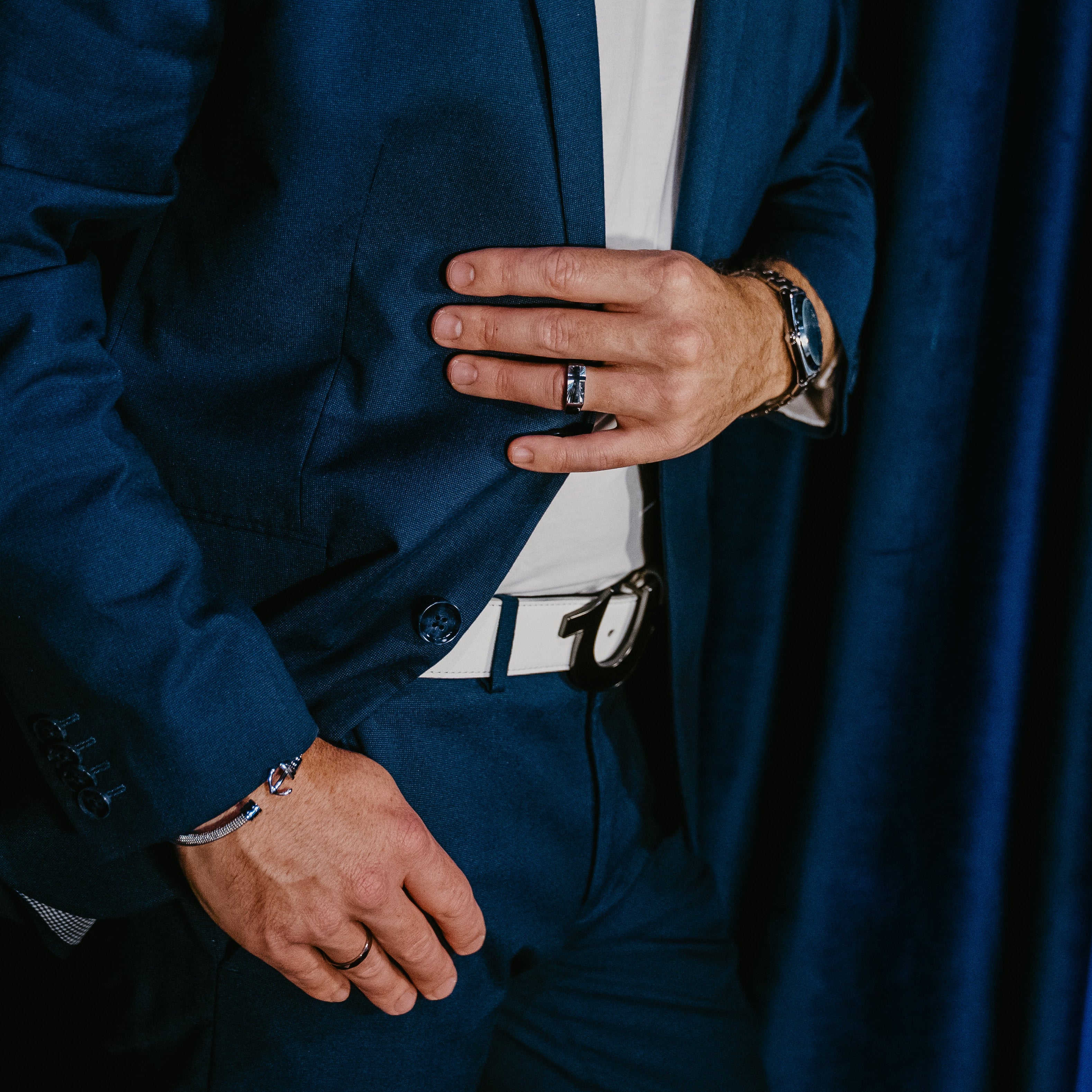 HOMME MENS CROSS RING