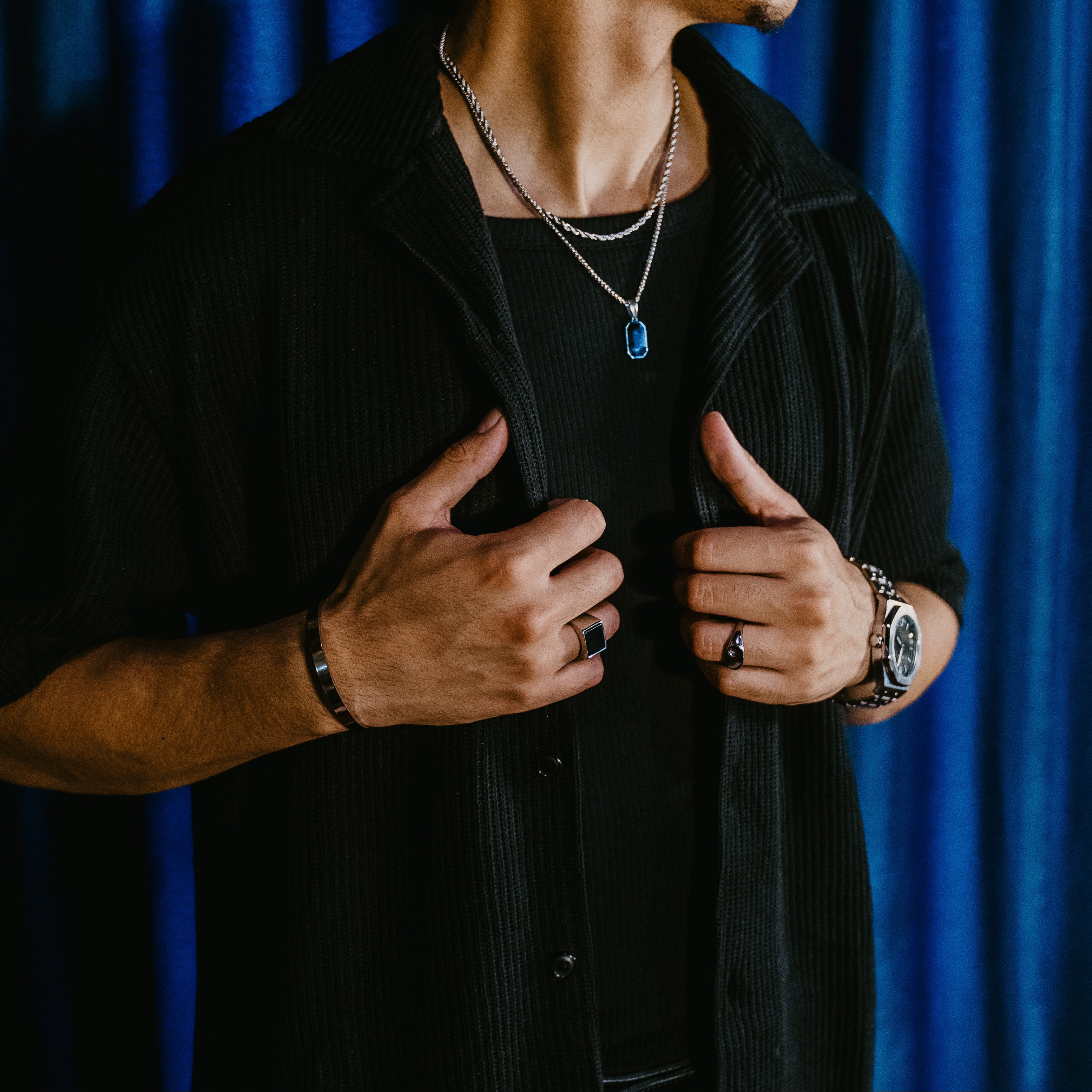 HOMME MENS BLACK SIGNET