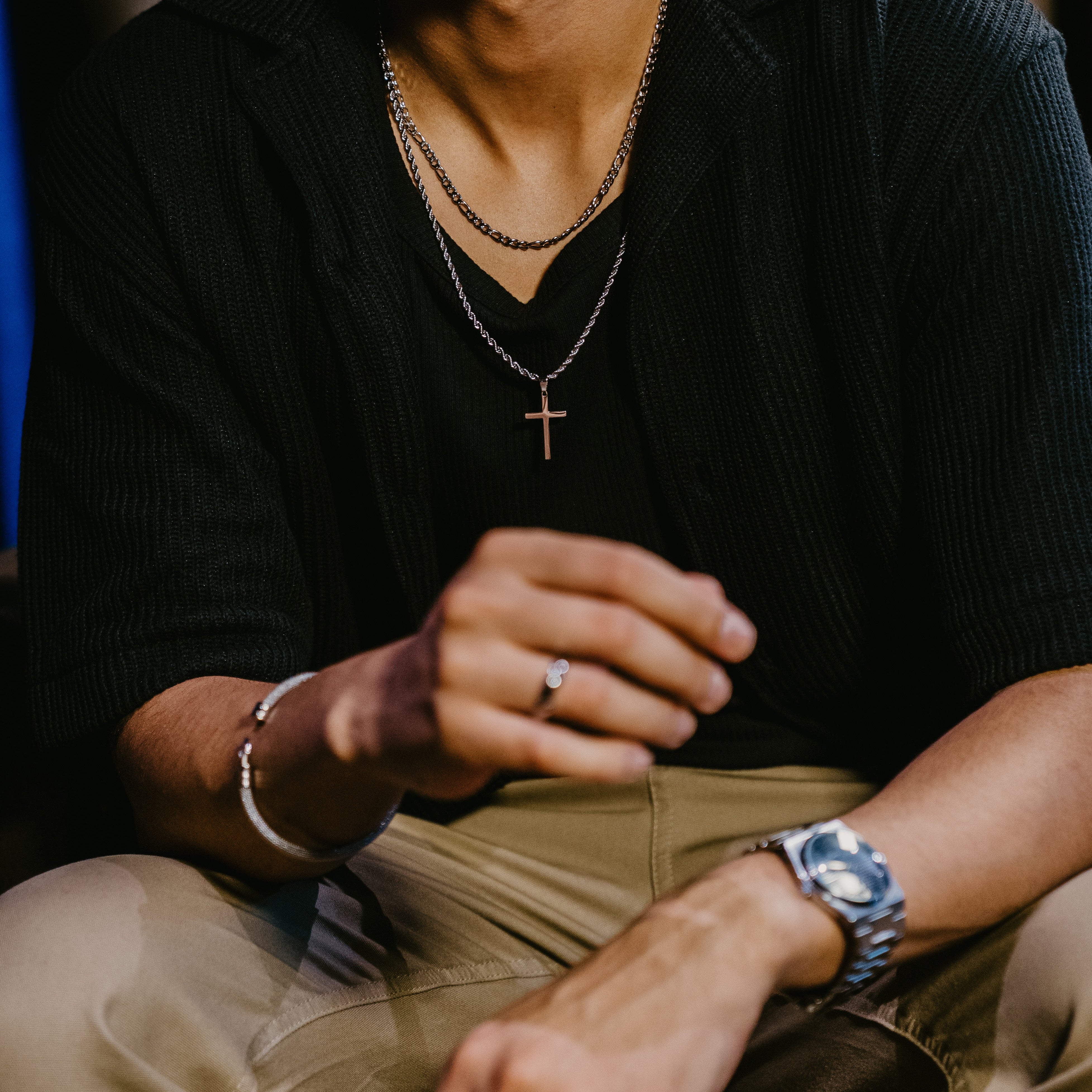 HOMME MENS CROSS CHAIN