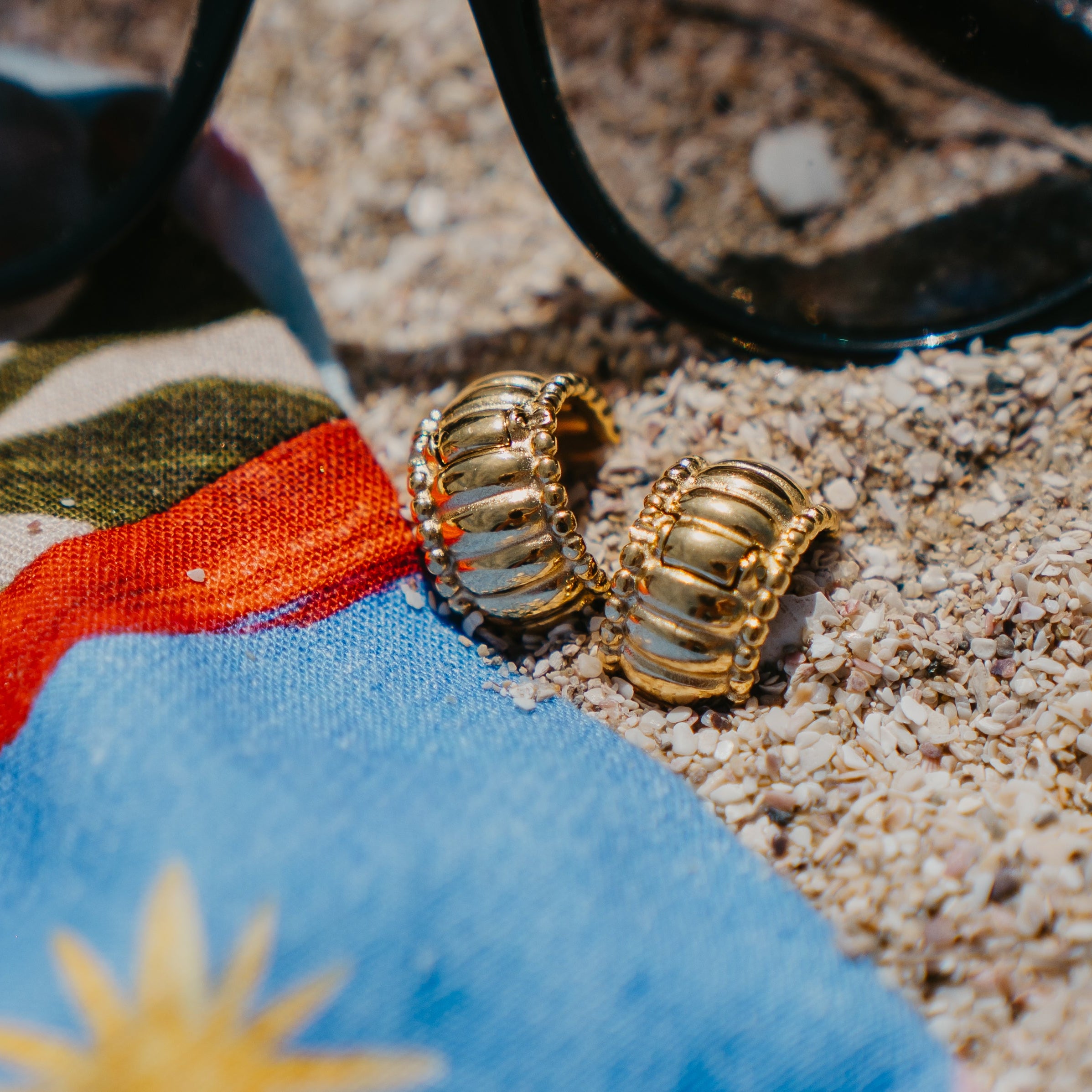 PORTOFINO GOLD HOOPS