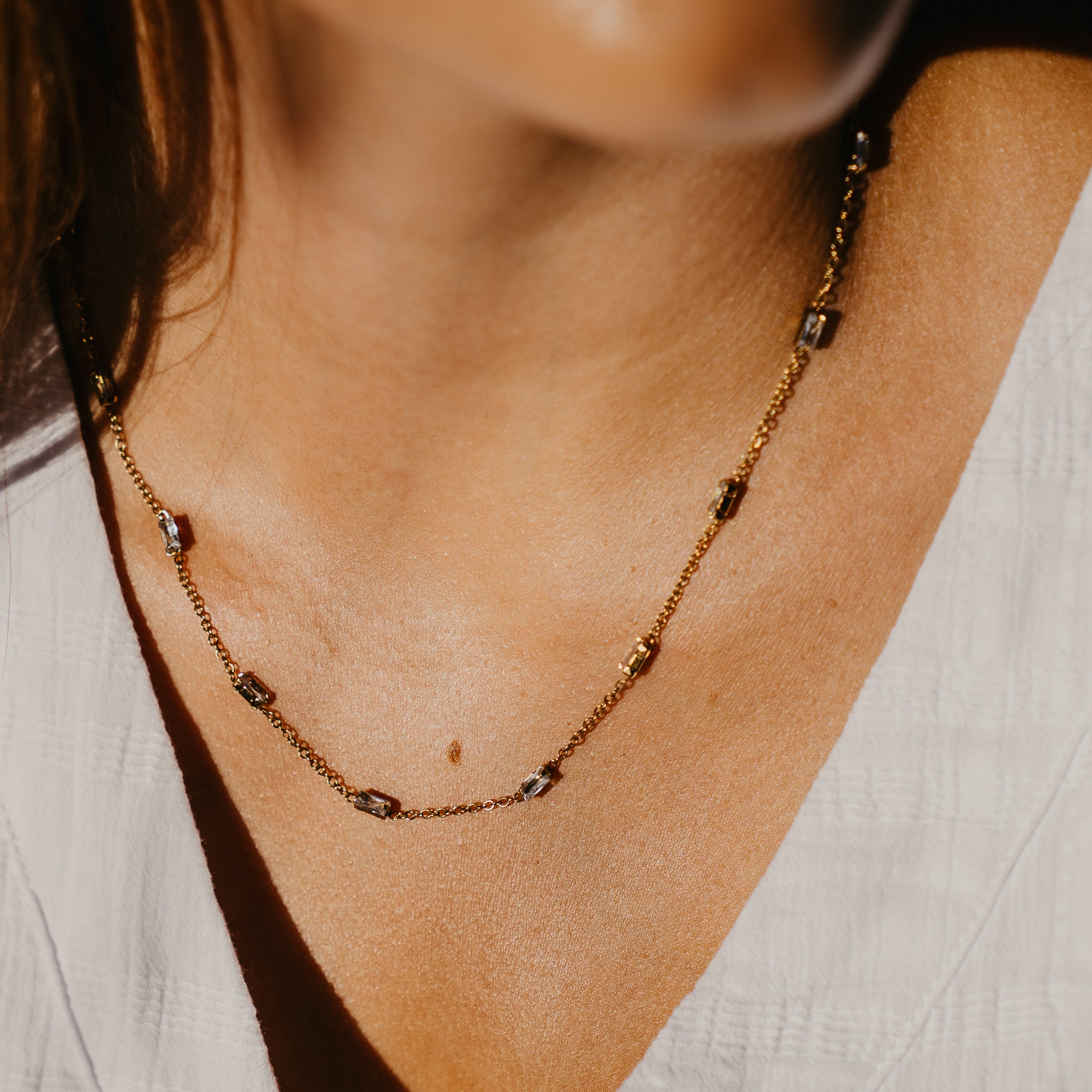 LUSTRE CZ NECKLACE