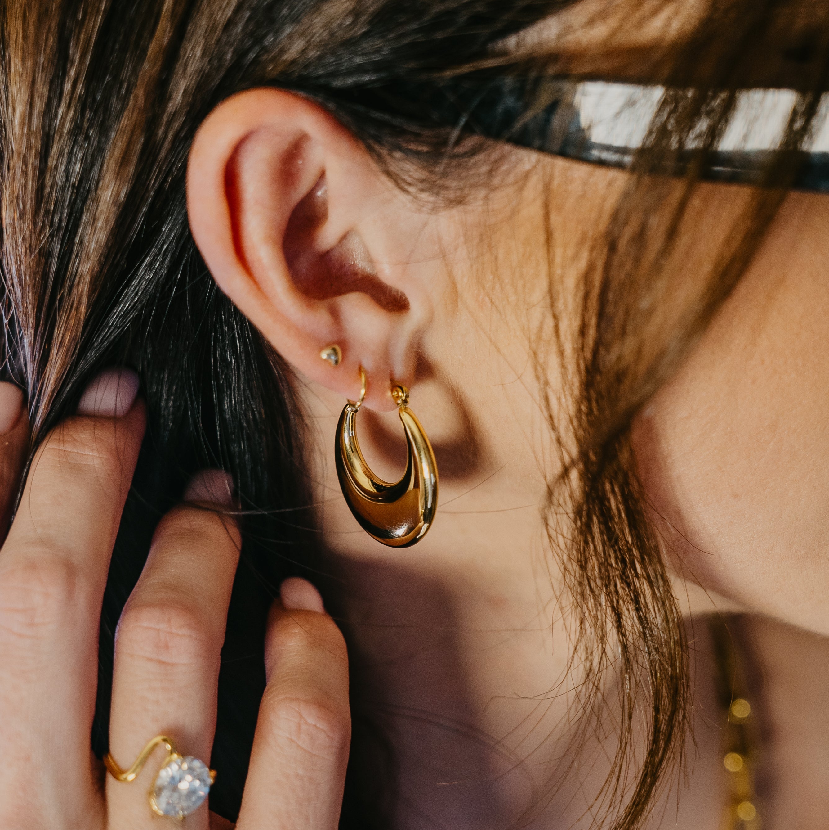 Estate Gold Hoops