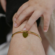 PERSONALISED HEART BANGLE (FREE ENGRAVING)