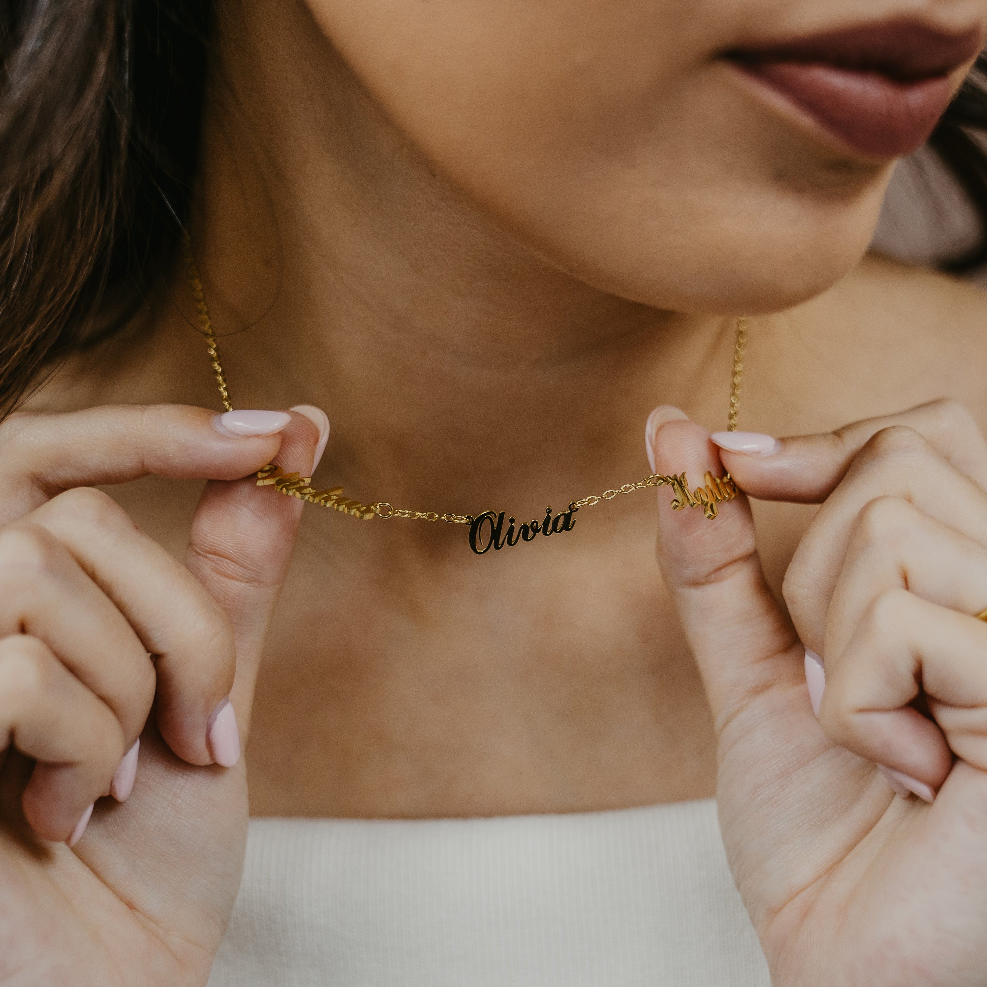 PERSONALISED MULTIPLE NAMES NECKLACE - (READY IN 5 WEEKS)