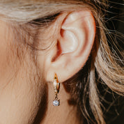 EVANGELINE CUBIC ZIRCONIA HUGGIES