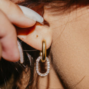 VICTORIA CUBIC ZIRCONIA HOOPS