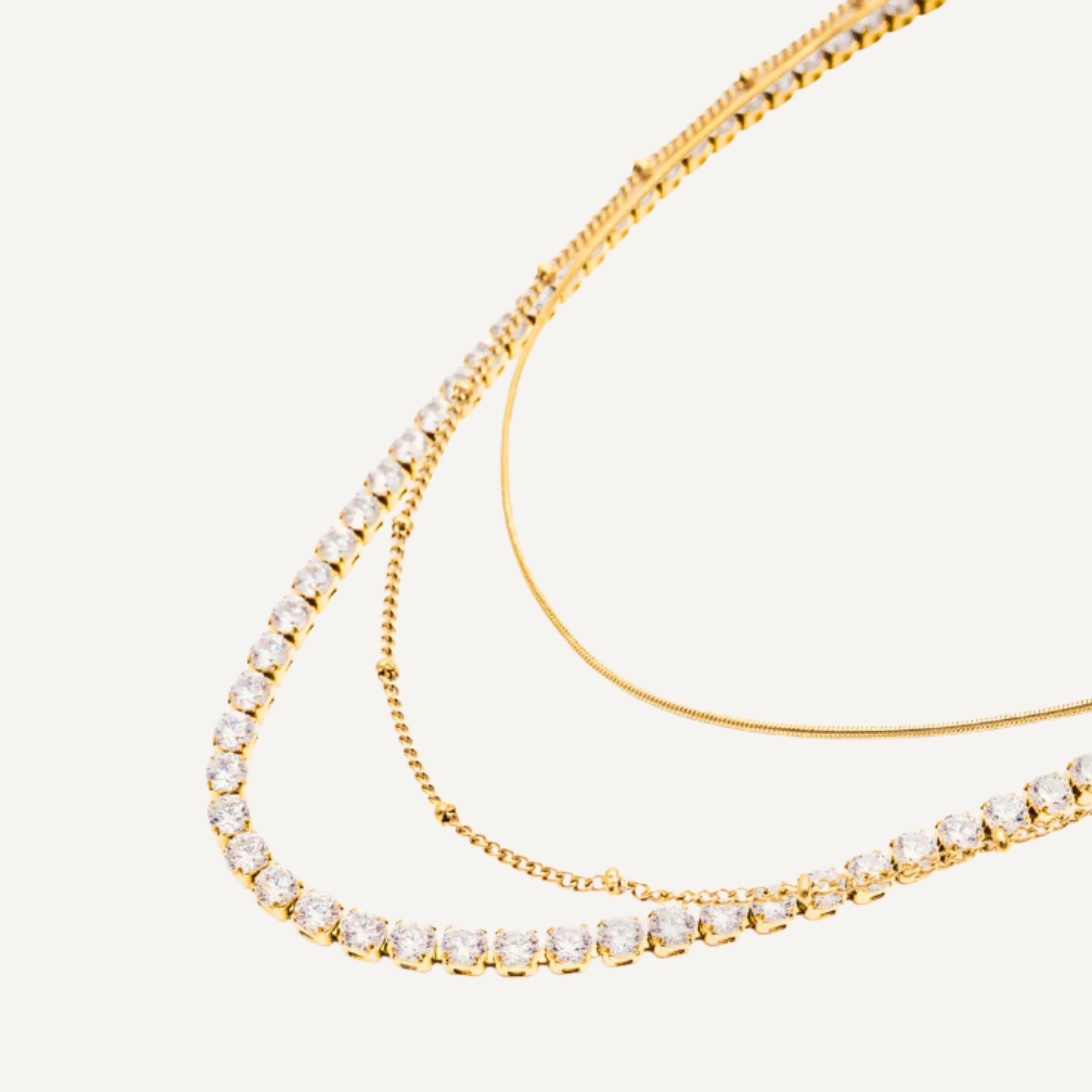 KINETIC TRIPLE LAYERED NECKLACE