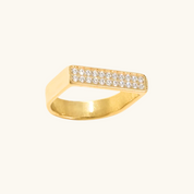 Maeve CZ Stones Ring - Water & Tarnish Proof