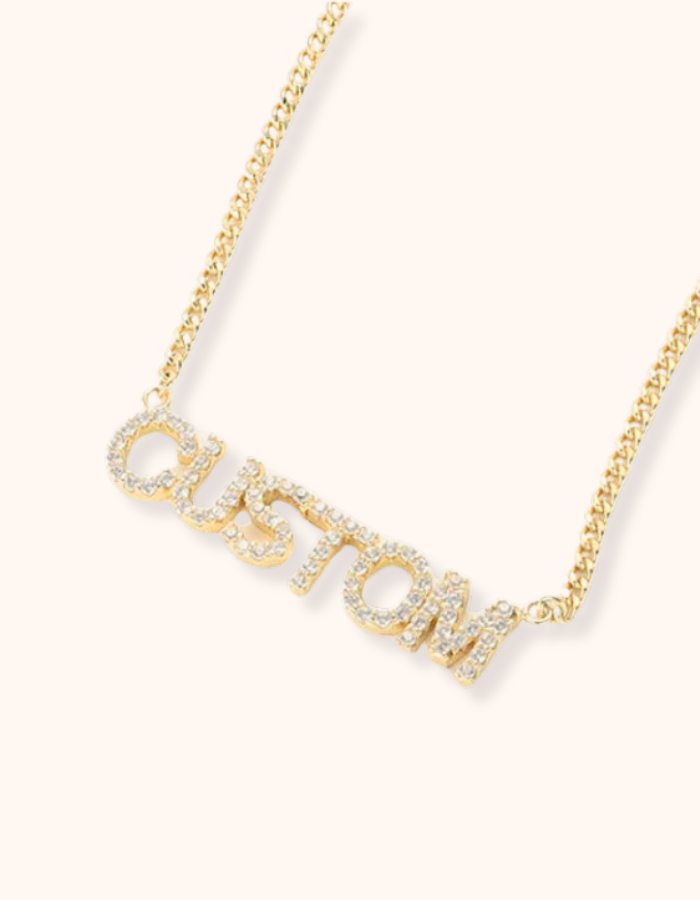 Personalised CZ Name Necklace (Ready in 5 weeks)