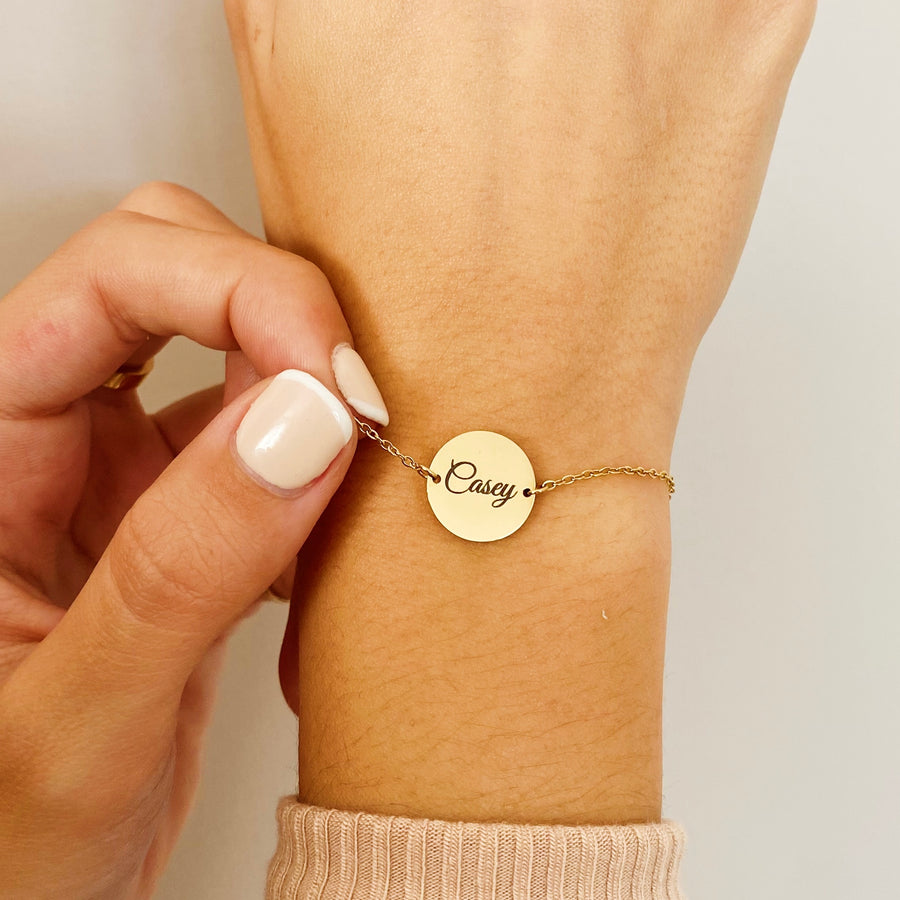 Personalised Name Bracelet - READY IN 4 DAYS ( Available in Gold, Rose - Gold & Silver )