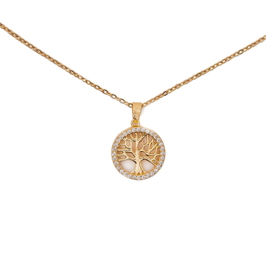 Tree of Life CZ Necklace - Water & Tarnish Proof