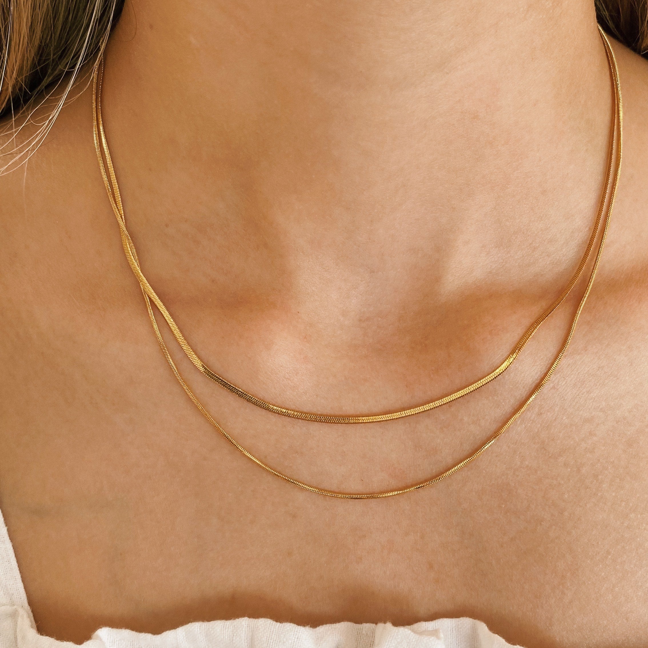Double Layer Jagger Necklace ( Available in Gold and Silver ) - Grace The Brand