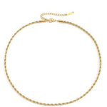 Nicole Rope Chain Necklace - Water & Tarnish Proof – Grace The Brand