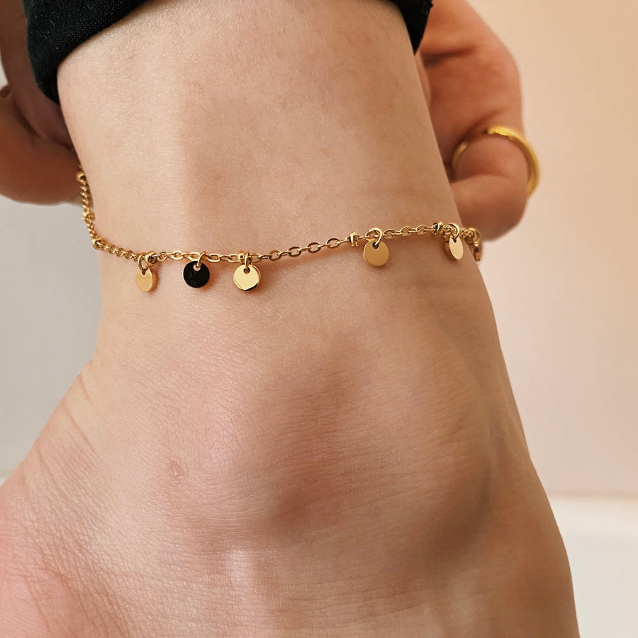 Carly Discs Anklet - Grace The Brand